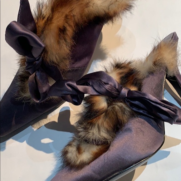 Nine West fur lined heels - Picture 3 of 3